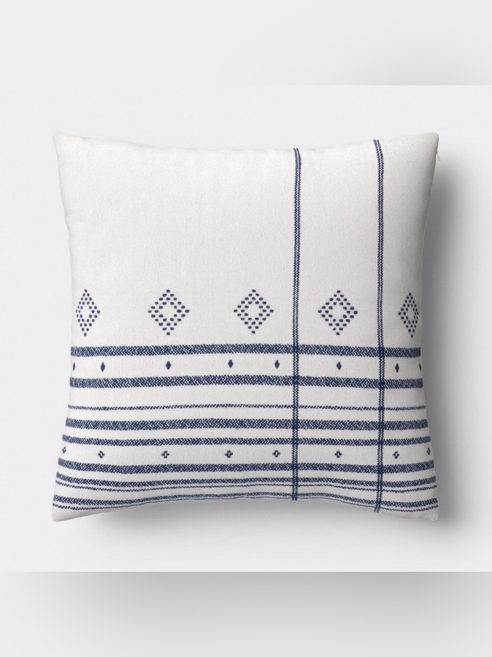 Oversized Square Plaid Yarn-Dyed Throw Pillow from Threshold™ Beige